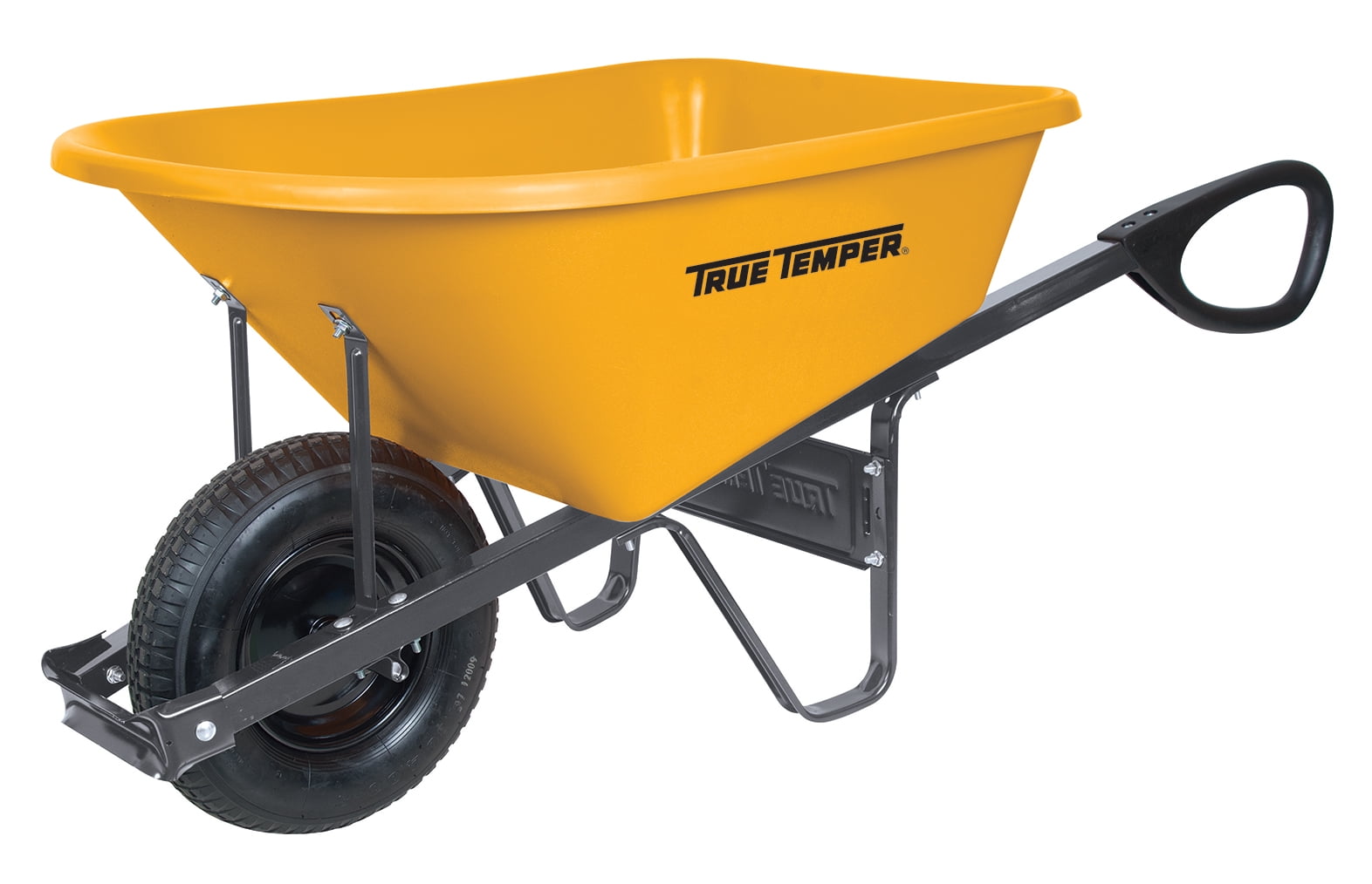 true temper 4 cu ft poly wheelbarrow