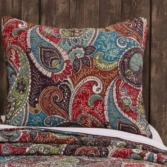 Royal Hampton Paisley Fleece Pillow Sham, Standard