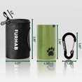 thumbnail image 3 of 1 Roll Soft Fabric Dog Poop Bag Leash Holder Puppy Potty Carrier Small Size, 3 of 5