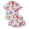 thumbnail image 4 of Elegyee Girls Funny Halloween Pajama Set Short Sleeve Kids Nightwear, White, Size 1-2, 4 of 4