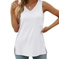 thumbnail image 6 of yillto Womens Tank Tops V Neck Sleeveless Loose Summer Shirts Casual Tunic Tee Tanks Blouse Outfits, 6 of 6