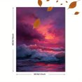 thumbnail image 3 of Qisvanset Autumn Building Scenery Canvas Print 12x16 Inch Bedroom Art, 3 of 8