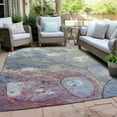 thumbnail image 4 of Dalyn Rugs Machine Washable Indoor/Outdoor Chantille Blue 10' x 14' Rug, 4 of 9