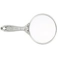thumbnail image 4 of FRCOLOR Retro Rose Handle Mirror Silver ABS Compact and Practical for Home, 4 of 6