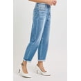 thumbnail image 6 of Risen Jeans - High Rise Cropped Barrel Leg Jeans in Vintage Dark Indigo (27.5" Inseam) - PGA21024, 6 of 10