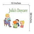 thumbnail image 3 of DAYCARE - Multicolored Vinyl Art Daycare Decoration Nursery Teacher & Children Design Adhesive Wall Decal - Personalized Name Lettering Art Decor Removable Kids Playroom Wall Sticker 10" x 8", 3 of 3