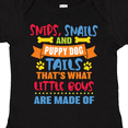 thumbnail image 4 of Inktastic Snips Snails and Puppy Dog Tails That's What Little Boys Boys Baby Bodysuit, 4 of 5