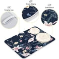 thumbnail image 4 of FREEAMG Trendy Floral Kitchen Dish Drying Mat, 16'' x 18'' Super Absorbent Dish Drying Mat for Kitchen, Sink, Dining Table, 4 of 7
