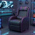 thumbnail image 5 of Walnew Gaming Recliner Chair PU Leather Home Theater Seating Single Modern Living Room Sofa Recliner, Purple, 5 of 7