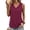 Plum, variant on MOYIKO Tank Tops for Women Summer V Neck T Shirts Trendy Sleeveless Basic Tee Loose Fit
