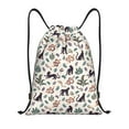 thumbnail image 1 of Fotbe Black Cat And Snake Bolsa Mochila con Cordón Estampada, Bolsa de Gimnasio Deportiva, Bolsa Cinch, Bolsa con Cordón para Hombres y Mujeres-Small, 1 of 6