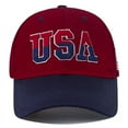 thumbnail image 2 of 2024 New America Flag Embroidery Baseball Cap for Men Women Cotton Snapback Hat Unisex Hip Hop USA Caps for Man   Patriotic Adjustable Cotton Dad Hat USA Embroidered American Flag Cap for Men Women, 2 of 7