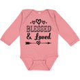 thumbnail image 3 of Inktastic Blessed and Loved Baby Girl Girls Long Sleeve Baby Bodysuit, 3 of 5