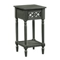 thumbnail image 3 of Convenience Concepts French Country Khloe Deluxe 1 Drawer Accent Table with Shelf, Wirebrush Dark Gray, 3 of 8