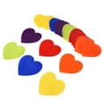 thumbnail image 1 of Marqueur de Tapis de Classe, Marqueur de Sol Multicolore en Polyester à Pois pour Maternelle pour Gymnase Rond, Forme de Cœur, 1 of 7