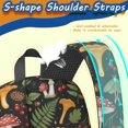 thumbnail image 5 of Mushroom and Moth Black Pattern 17" School Backpacks for Teens,Waterproof Oxford Fabric,S-Shape Padded Straps for School,Travel,Hiking,Camping, 5 of 6