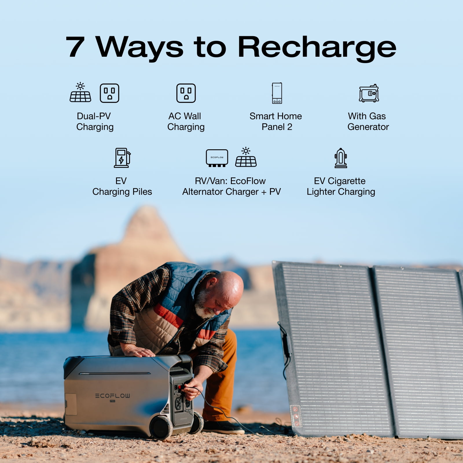 EF EcoFlow DELTA Pro 3 4000Wh Extra Battery, Expansion Battery with 11-Year Lifespan, Lifepo4 Battery Backup for Home Use, Camping Accessories, Emergencies, Power Outages, RVs