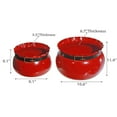 thumbnail image 3 of Red Metal Santa Belt Planter (Set Of 2), 3 of 3