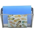 thumbnail image 3 of GoXteam Mesh Bin Office Single Pocket Wall File Holder Hanging Organizer, Silvery, 3 of 6