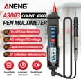thumbnail image 2 of ANENG Digital Pen Multimeter NCV AC/DC Voltmeter Ohmmeter Resistance Capacitance Frequanecy Live Line Test Handheld 4000 Counts LCD Backlight Tester with Data Hold and Flashlight, 2 of 7