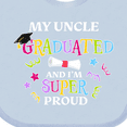 thumbnail image 4 of Inktastic My Uncle Graduated and I'm Super Proud Boys or Girls Baby Bib, 4 of 4
