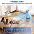 thumbnail image 4 of KISSAIR 10,000 BTU Portable Air Conditioner - Ultra Quiet 4-in-1 AC Unit with Dehumidifier & Fan, Cools Rooms Up to 450 Sq.Ft Fast, Includes Remote Control & 24H Timer, Easy Install(White ), 4 of 11