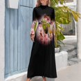 thumbnail image 4 of Vestido largo negro de ojos blancos vestido de verano vestido de noche de mujer vestido de noche de mujer, 4 of 5