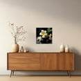 thumbnail image 4 of ZHONGYUTONG Zen Wall Art Plumeria with Spa Stone Picture Prints Meditation Canvas Paintings Yoga Bathroom Artwork Spiritual Wall Decor Framed (12.00" x 12.00"), 4 of 6
