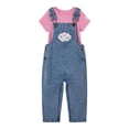 thumbnail image 3 of Conjunto para Niñas Pequeñas Ms Rachel: Overol de Mezclilla, Playera y Cinta para el Pelo, 3 of 7