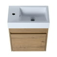 thumbnail image 7 of 18" Modern Floating Wall Mounted Bathroom Vanity with Sink, Bathroom Storage Cabinet with Shelf, 7 of 7