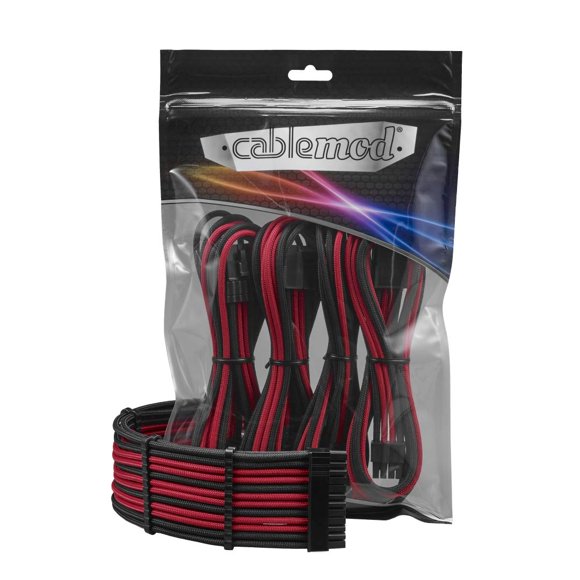 CableMod 8+8 Series Pro ModFlex Sleeved Cable Extension Kit (Black)
