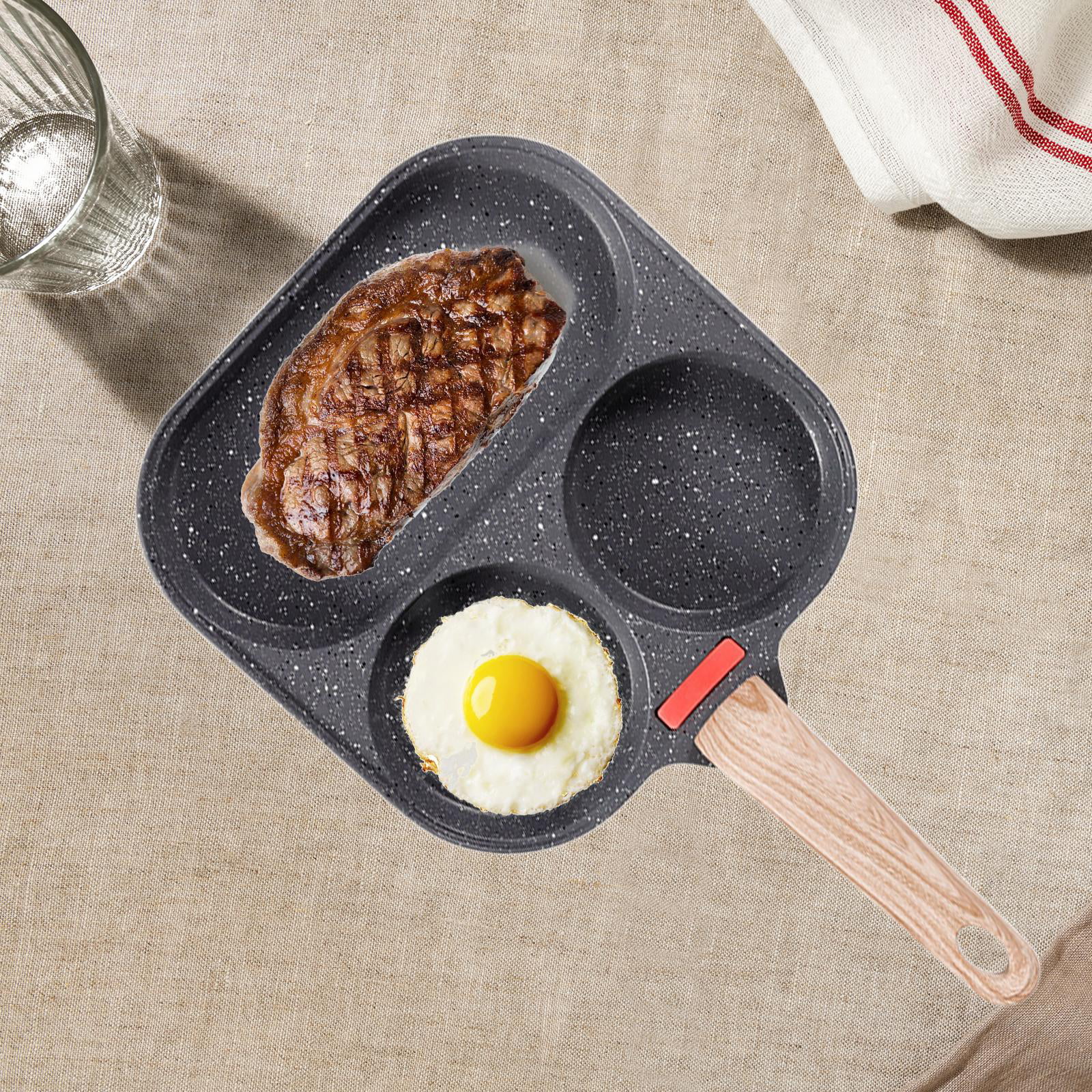 Wovilon Mini Nonstick Egg Pan & Omelet Pan – 3.9” Single Serve Egg Frying  Pan Nonstick/Skillet, Small Frying Pan Designed for Eggs Pancakes, Non