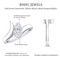 thumbnail image 6 of Rosec Jewels Lab Created Diamond Marquise Engagement Ring 1 Ct (Ef-Vs Quality, 5X10 mm) - Solitaire Bypass Ring, 18K White Gold, US 7.50, 6 of 7