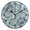 Black, variant on 9.84in Winter Theme Flowers PVC Canvas Wall and Table Clock with Canvas Texture, Black or Gold Hands