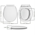 thumbnail image 3 of Winfield Slow Close Round Toilet Seat Cover Easy install Clean No Slam Durable, 3 of 5