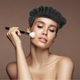 thumbnail image 4 of OUNONA 1-Pack Black Hair Bonnet for Women, Sleeping Cap with Soft Imitation Silk Fabric Night Hair Wrap, 4 of 8
