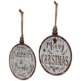 thumbnail image 4 of Northlight Merry Christmas and Merry and Bright Wall Signs - 14" - Gray and Brown - Set of 2, 4 of 5