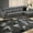 Gainsboro Grey, variant on Allstar Modern Accent Rug with Intersecting Line design Gainsboro Grey 8' x 10' 8' x 10'