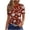 Brown, variant on Maplenight Cute Summer Tops for Women Crew Neck Graphic Tee Shirts Short Sleeve Casual T-Shirt