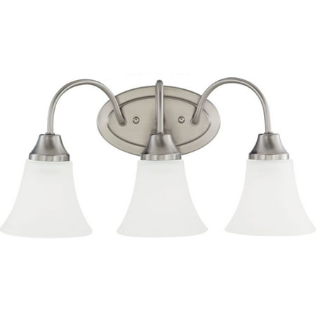 

3 Light Wall Bath Sconce-Brushed Nickel Finish-Incandescent Lamping Type Bailey Street Home 73-Bel-1187050