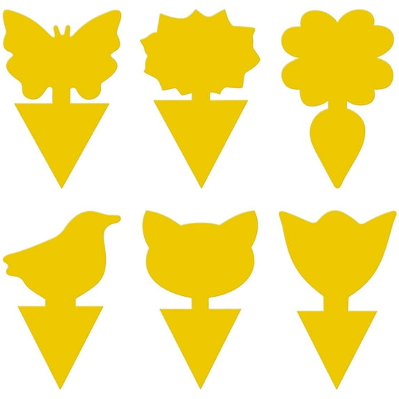 30 Pack Yellow Sticky Traps for Indoor Outdoor Natural Pest Control, Fruit Fly Trap and Yellow Fungus Gnat Traps for House Plants, Whitefly, Mosquito Bits, Flying Insects, Fly Traps Save Your Plants