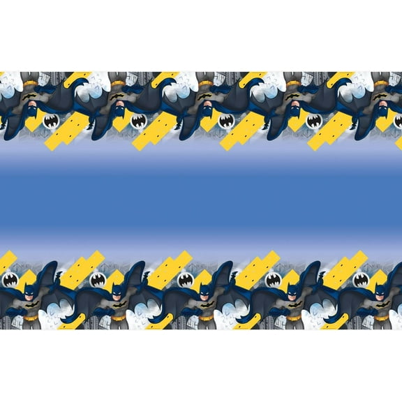 Unique Batman Rectangular Plastic Tablecover - 1 Pc, multi color, one size
