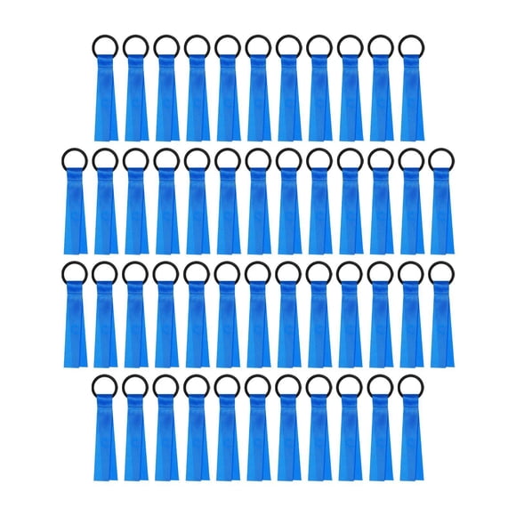 48 pompones de animadora, etiquetas para maletas de viaje, etiquetas para pompones de animadora, equipo Azul