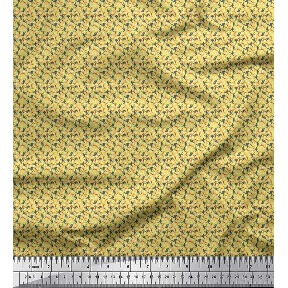 Soimoi Rayon Fabric Men & Hockey Stick Shirting Print Sewing Fabric Yard 56 Inch Wide