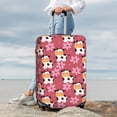 thumbnail image 3 of Lsque Cow And Flower Printed Luggage Cover, Travel Luggage Protector,Scratch and Dirt Resistant, Fits 18-32 Inch Luggage - Small, 3 of 9