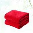 thumbnail image 4 of Raindrops Super Warm Red Flannel Bedding Fleece Blanket with Fine Needle Stitching, 4 of 6