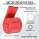 thumbnail image 2 of 1 paquete de tubo termorretráctil de 3.3 pies de 0.98" de diámetro para cañas de pescar, envoltura de agarre impermeable antideslizante de 25 mm para deportes y fitness, patrón ovalado rojo, 2 of 6
