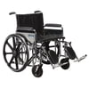 Drive Medical Sentra Extra Heavy Duty Wheelchair, Detachable Full Arms, Elevating Leg Rests, 22" Seat