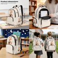thumbnail image 3 of DISNIMO Cartoon Fox Book Print Girls Backpack, 3 Piece School Backpack Set with Lunch Bag & Pencil Case, Large Capacity Bookbag Travel Daypack Kids Teen Back to School Supplies, 3 of 7
