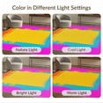 thumbnail image 7 of ODIKA 8'x10' Washable Area Rug Motifs Abstract Brushstroke Confetti Funky Checkered Pink for Living Room, Under Sectional, Family , Durable, Non-Slip, 7 of 7